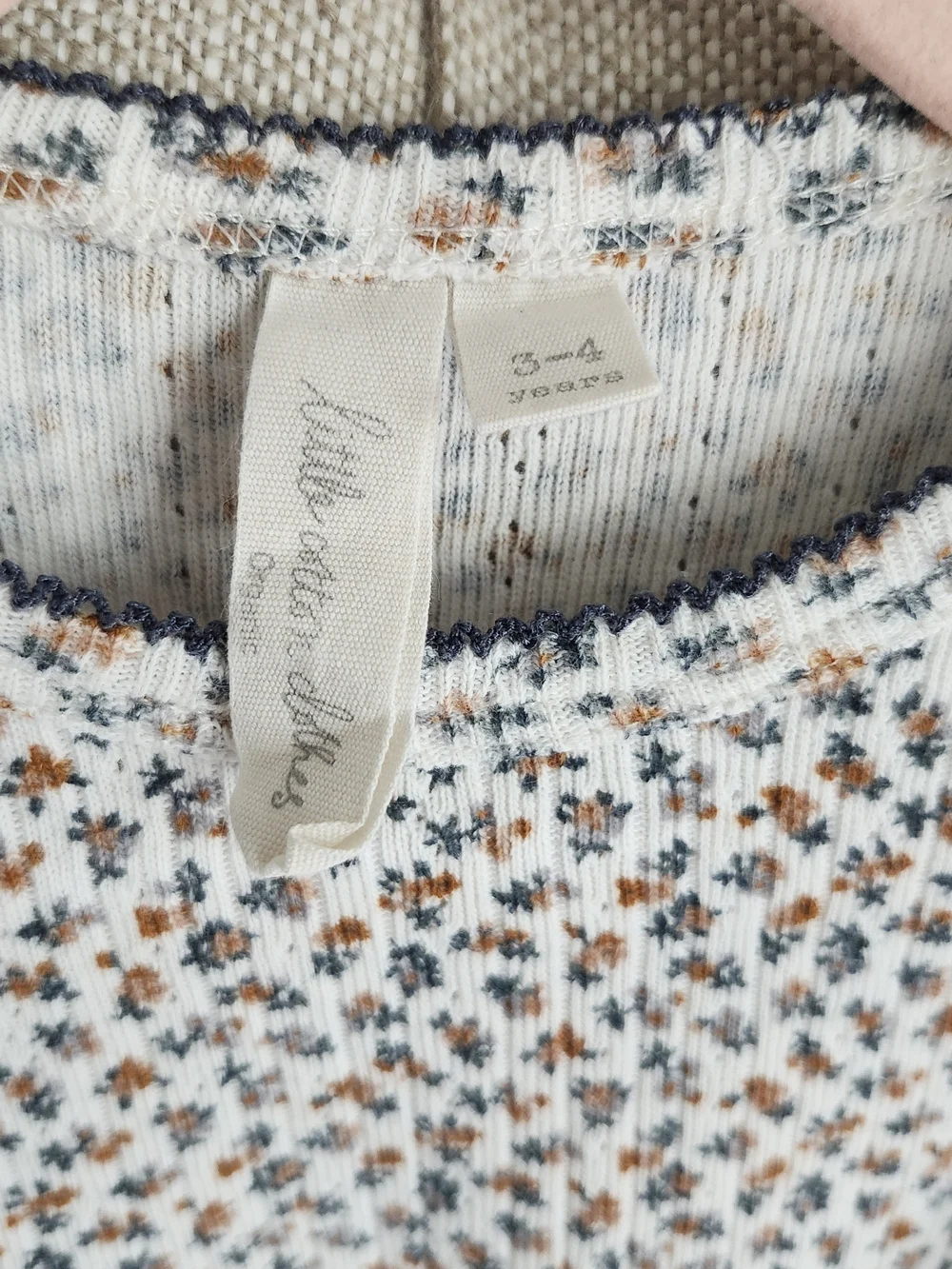 Little Cotton Clothes Long-Sleeve Pointelle Floral Top